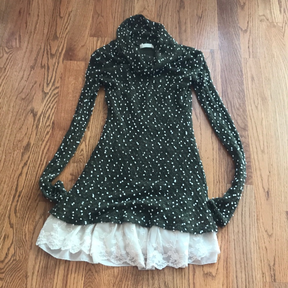 Altar’d State Small Green Sweater Dress